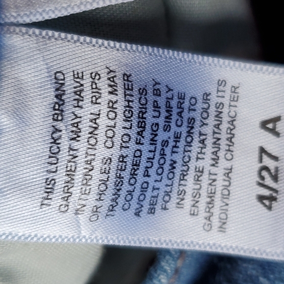 Lucky Brand LA jeans distressed size 4/27 ankle - Picture 4 of 11